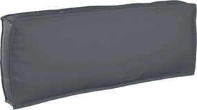 vidaXL Μαξιλάρι Ύφασμα Όξφορντ Ανθρακί 120 x 40 x 12 cm