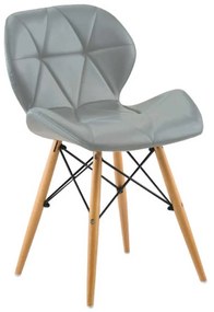 Καρέκλα Margo Grey 10-0067  47X53X72cm Ξύλο,Πολυπροπυλένιο