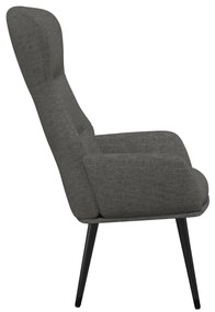 vidaXL Πολυθρόνα Relax Σκούρο Γκρι Υφασμάτινη