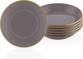 Plate Set (6 Pieces) BSC0024 Grey