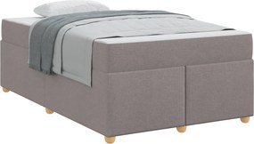 vidaXL Σκελετός Κρεβατιού Taupe 120 x 200 cm ύφασμα