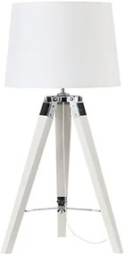 Επιτραπέζιο φωτιστικό Rene-Λευκό - Χρώμιο