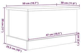 ΚΟΥΤΙ ΑΠΟΘΗΚΕΥΣΗΣ ΌΨΗ ΠΑΛΑΙΟΥ ΞΥΛΟΥ 30X50X28 ΕΚ. ΕΠΕΞ.ΞΥΛΟ 857159