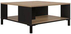 Trust Τραπεζάκι Σαλονιού 81x81χ36εκ. Helvezia Oak / Black