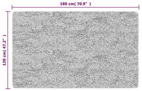 vidaXL Χαλί Πλενόμενο Αντιολισθητικό Πολύχρωμο 120 x 180 εκ.