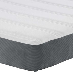 vidaXL Στρώμα Κρεβατιού με στρώμα Γκρι 180 x 200 cm ύφασμα
