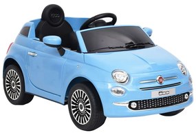vidaXL Παιδικό Αυτοκίνητο Ηλεκτρικό Fiat 500 Μπλε