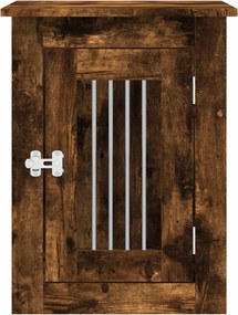 vidaXL Κλουβί Σκύλου Καπνιστή Δρυς 45x62x59 εκ. Επεξεργ. Ξύλο