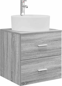 vidaXL Σετ Επίπλων Μπάνιου 5 pcs Γκρι Sonoma