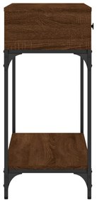 vidaXL Τραπέζι Κονσόλα Καφέ Δρυς 100x34,5x75 εκ. Επεξεργασμένο Ξύλο