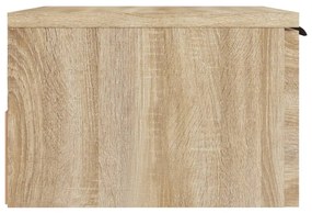 vidaXL Κομοδίνα Επιτοίχιο Sonoma Δρυς 34 x 30 x 20 εκ.