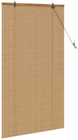 vidaXL Ρολά και Σκίες Παραθύρων Ανοιχτό καφέ 80 x 160 cm Μπαμπού