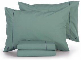 Σεντόνια King Size (Σετ) Nautica By Nef-Nef Homeware Nau Wave Solid Πράσινο