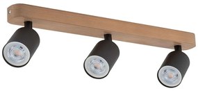 Φωτιστικό Οροφής - Σποτ Top Wood 3292 3xGU10 10W 53x14cm Black TK Lighting