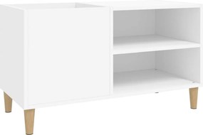 vidaXL Δισκοθήκη Λευκή 84,5 x 38 x 48 εκ. από Επεξεργασμένο Ξύλο