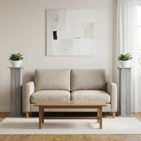vidaXL Βάση φυτών 2 τμχ. Γκρι Sonoma 30,5 x 30 x 100,5 εκ