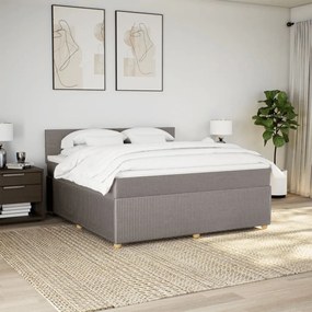 ΚΡΕΒΑΤΙ BOXSPRING ΜΕ ΣΤΡΩΜΑ TAUPE 180X200 ΕΚ. ΥΦΑΣΜΑΤΙΝΟ 3289839