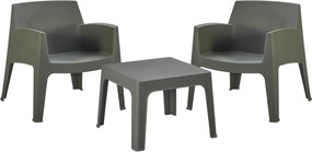 ΣΕΤ LOUNGE 3ΤΜΧ SLEEK HM21274.05 DARK OLIVE GREEN ΠΟΛΥΠΡΟΠΥΛΕΝΙΟ
