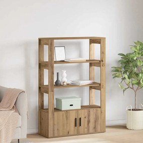 vidaXL Πλαϊνό γραφείο artisan δρυς 30 x 80 x 119.5 εκ