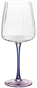 Ποτήρι Κρασιού Κολωνάτο 280TMA2003 9x9x22cm 500ml Clear-Pink Hermia Glass