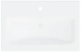 Ντουλάπι Μπάνιου με Νιπτήρα Λευκό από Μοριοσανίδα - Λευκό