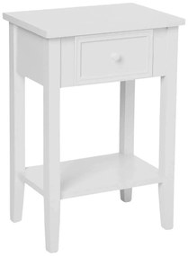 Κομοδίνο Με Συρτάρι &amp; Ράφι (45x30x67) A-S Charme White 102215B