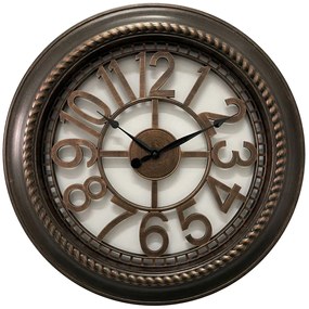 14740025 Ρολόι Τοίχου ArteLibre Καφέ Πλαστικό Φ61x5.2cm