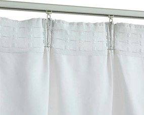 vidaXL Κουρτίνες Συσκότισης με Γάντζους 2 τεμ. Υπόλευκο 140 x 225 εκ.