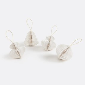 Σετ 4 χάρτινες χριστουγεννιάτικες διακοσμήσεις, Caspar