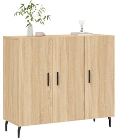 vidaXL Ντουλάπι Sonoma δρυς 90x34x80 εκ. Επεξεργασμένο Ξύλο