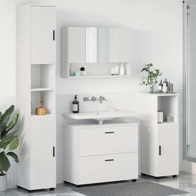 vidaXL Σετ Επίπλων Μπάνιου 4 τμχ. Λευκό 35 x 30 x 192 εκ