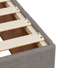 ΚΡΕΒΑΤΙ BOXSPRING ΜΕ ΣΤΡΩΜΑ TAUPE 100 X 200 ΕΚ. ΥΦΑΣΜΑΤΙΝΟ 3291583