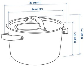 SENSUELL κατσαρόλα με καπάκι, 5.5 l 903.245.47