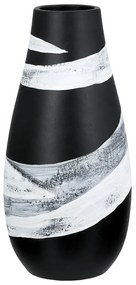 Βάζο Στρογγυλό Κεραμικό Μαύρο D14X29Cm D14X29Cm-05161490