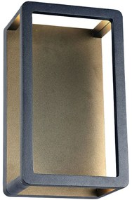 Φωτιστικό Τοίχου - Απλίκα Nat 4309500 15,1x26,1cm Led 240lm 10W 3000K Dark Grey Viokef