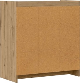vidaXL Πλαϊνό γραφείο Artisan Δρυς 72 x 36 x 80 εκ. Επεξεργασμένο Ξύλο