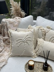 Διακοσμητικό Κάλυμμα Μαξιλαριού Μπεζ DEN003 43x43x10