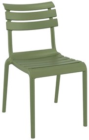 Καρέκλα Helen 20.0774 50x59x84cm Πολυπροπυλένιου Olive Green Siesta
