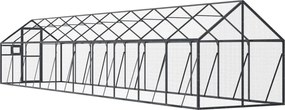 vidaXL Κλουβί Ανθρακί 1,79 x 4 x 1,85 μ. από Αλουμίνιο