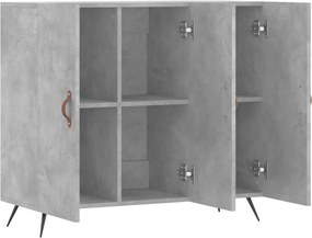 vidaXL Ντουλάπι Γκρι Σκυροδέματος 90x34x80 εκ. Επεξεργασμένο Ξύλο