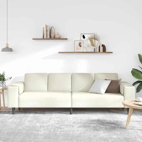 vidaXL Καναπές σαλονιού Κρεμ 250 x 77 x 76 εκ.