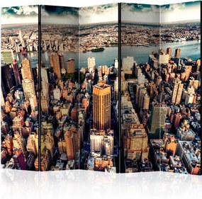 Διαχωριστικό με 5 τμήματα - Bird's Eye View of New York II [Room Dividers]