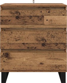 vidaXL Πλαϊνό γραφείο Παλιό Ξύλο 60 x 35 x 70 cm Επεξεργασμένο ξύλο