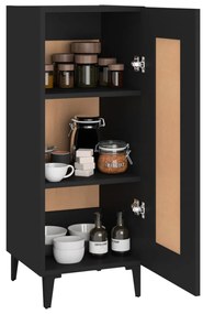 vidaXL Ντουλάπι Μαύρο 34,5 x 34 x 90 εκ. από Επεξεργασμένο Ξύλο