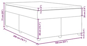 ΚΡΕΒΑΤΙ BOXSPRING ΜΕ ΣΤΡΩΜΑ ΑΝ. ΠΡΑΣΙΝΟ 160X200ΕΚ ΥΦΑΣΜΑΤΙΝΟ 3285387