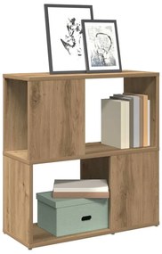 vidaXL Βιβλιοθήκη Αρτισιανή Δρυς 60 x 24 x 63 εκ. Επεξεργ. Ξύλο
