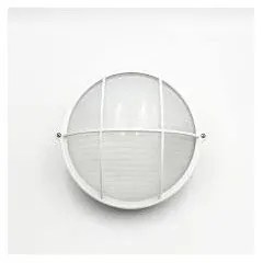 Απλίκα Φωτιστικό Τοίχου Με Πλέγμα E27 60W IP60 PARK Viokar 0172714521 Λευκό