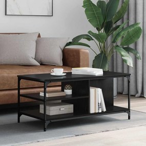 vidaXL Τραπεζάκι σαλονιού Μαύρη Οξυά 100 x 50 x 45 cm