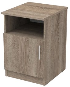 Κομοδίνο Galdi pakoworld σε sonoma truffle απόχρωση 40x45x60εκ
