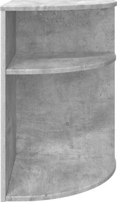 vidaXL End Table Σκυρόδεμα Γκρι 39,7 x 39,7 x 60 εκ Επεξεργασμένο ξύλο